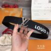 LOUIS VUITTON LV INITIALES 40MM REVERSIBLE BELT EPI BLACK - AC011