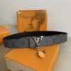 LOUIS VUITTON LV INITIALES 40MM REVERSIBLE BELT MONOGRAM ECLIPSE - AC012