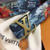 LOUIS VUITTON LV TAG 40MM REVERSIBLE BELT BLUE - AC003