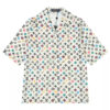 LOUIS VUITTON MONOGRAM SHORT-SLEEVED SILK SHIRT - V037