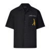 LOUIS VUITTON OPEN COLLAR SHORT-SLEEVED COTTON SHIRT - V045