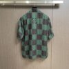 LOUIS VUITTON COLLAR SHORT-SLEEVED SILK SHIRT - V058