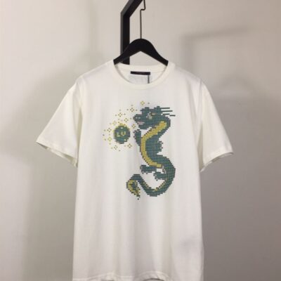 LOUIS VUITTON PRINTED DRAGON MONOGRAM T-SHIRT - V038