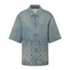 LOUIS VUITTON SHORT-SLEEVED DENIM WORKWEAR SHIRT - V059