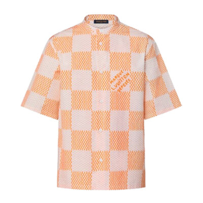 LOUIS VUITTON SHORT-SLEEVED OFFICER COLLAR SHIRT - V049