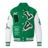 LOUIS VUITTON VARSITY LEATHER JACKET GREEN - CC021