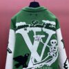 LOUIS VUITTON VARSITY LEATHER JACKET GREEN - CC021