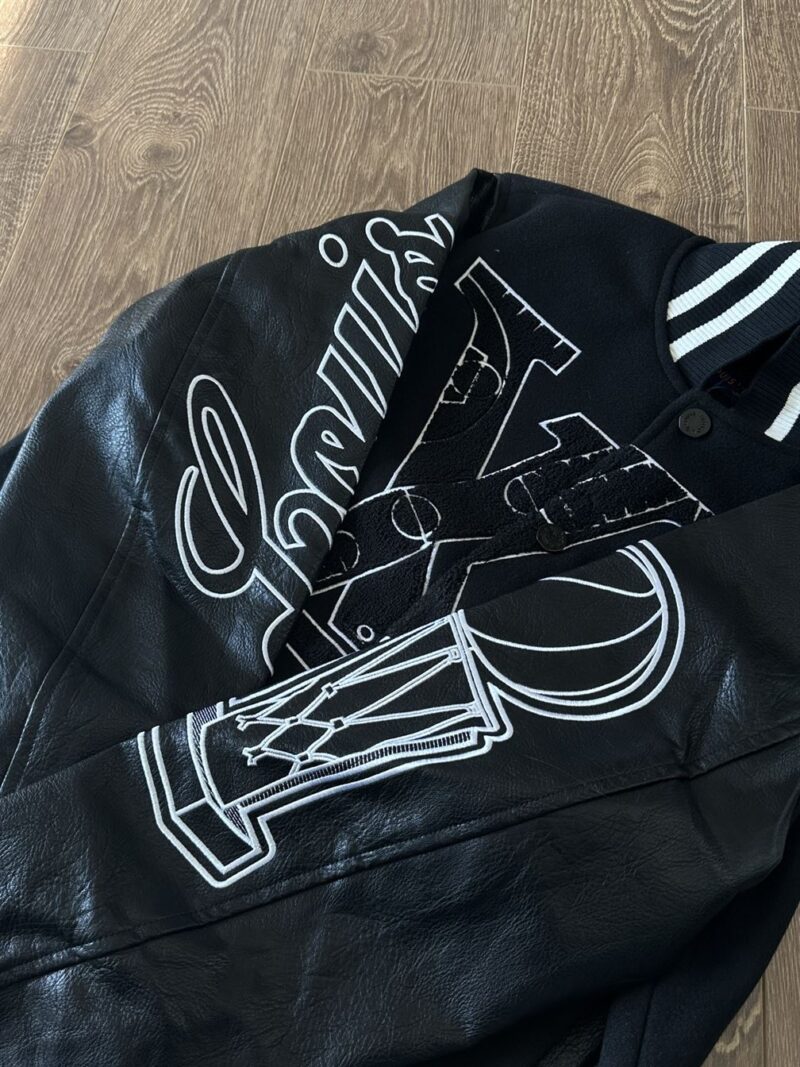 LOUIS VUITTON X NBA LEATHER BASKETBALL JACKET - CC013