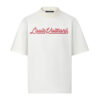 LOUIS VUITTON X NIGO EMBROIDERED MOCKNECK T-SHIRT WHITE - V078