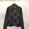 LOUIS VUITTON X NIGO GIANT DAMIER WAVES DENIM JACKET - CC014