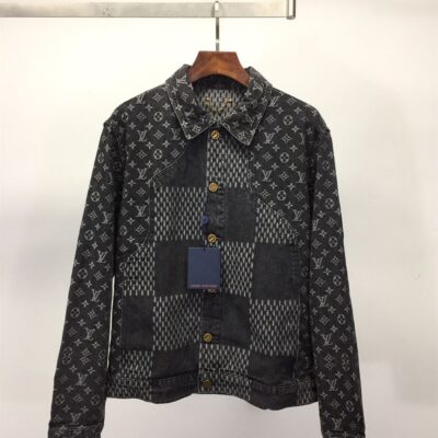 LOUIS VUITTON X NIGO GIANT DAMIER WAVES DENIM JACKET - CC014