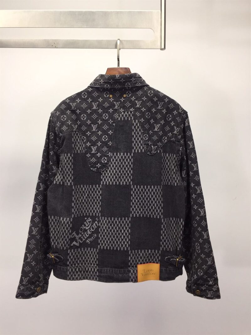 LOUIS VUITTON X NIGO GIANT DAMIER WAVES DENIM JACKET - CC014