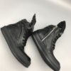 RICK OWENS BLACK GEOBASKET SNEAKERS - DY014