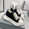 RICK OWENS DRKSHDW ABSTRACT LOW-TOP FAILLE SNEAKERS - DY023