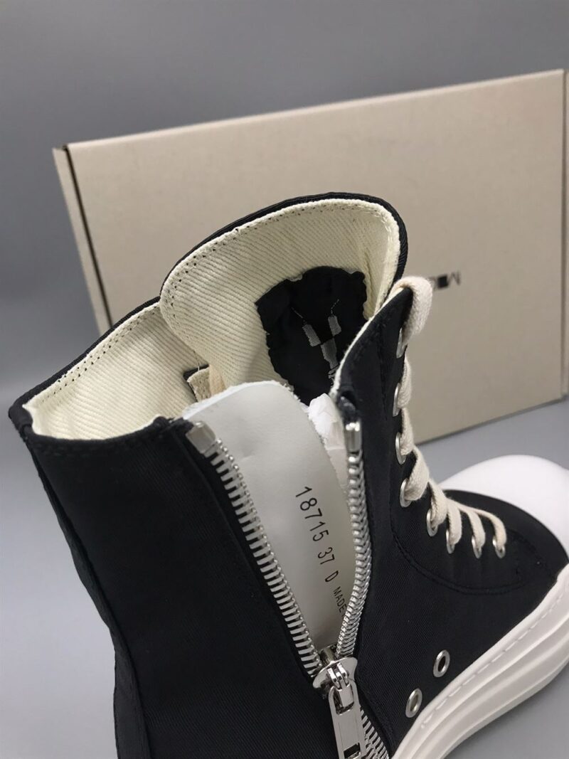 RICK OWENS DRKSHDW DOUBLE BUMPER COTTON SNEAKERS - DY019