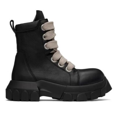 RICK OWENS JUMBO LACE BOZO TRACTOR BOOTS - DY022