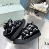 LANVIN CURB SNEAKERS BLACK GREY - PT003