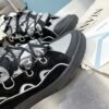 LANVIN CURB SNEAKERS BLACK GREY - PT003