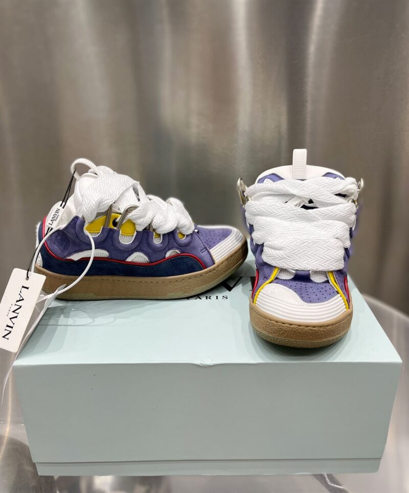 LANVIN CURB SNEAKERS BLUE PURPLE - PT026