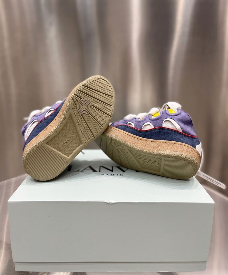 LANVIN CURB SNEAKERS BLUE PURPLE - PT026