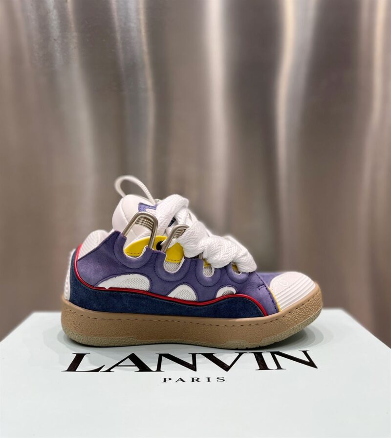 LANVIN CURB SNEAKERS BLUE PURPLE - PT026