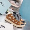 LANVIN CURB SNEAKERS BROWN - PT004