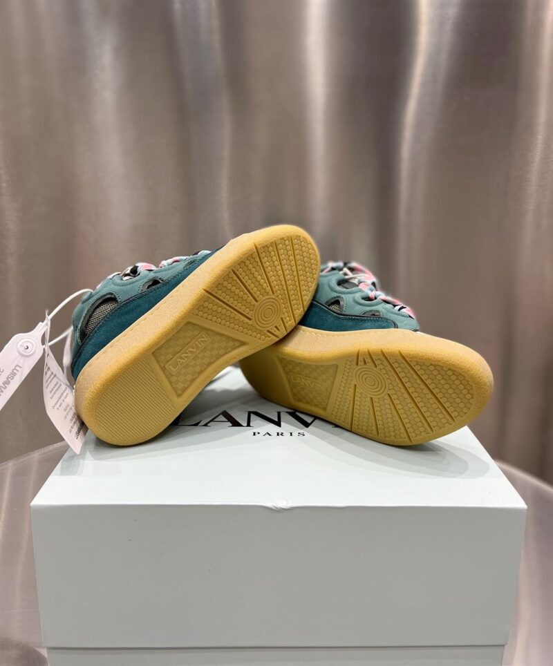 LANVIN CURB SNEAKERS GREEN - PT011