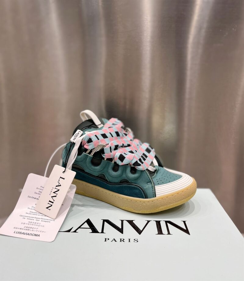 LANVIN CURB SNEAKERS GREEN - PT011