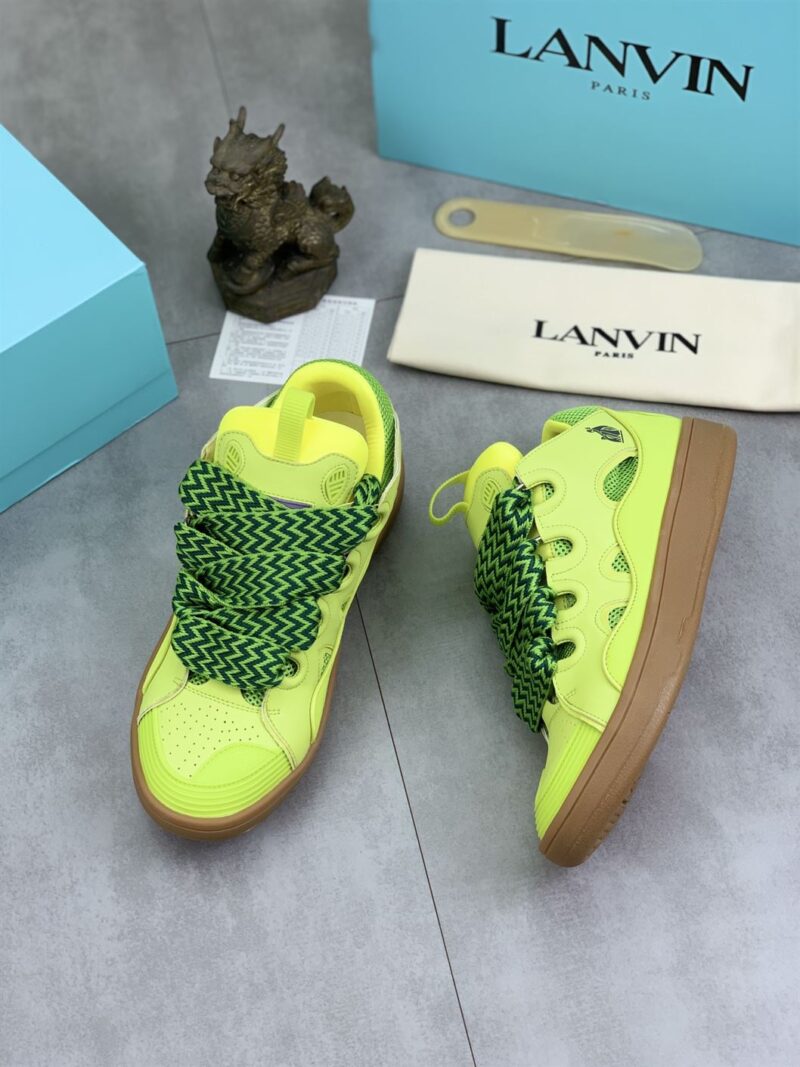 LANVIN CURB SNEAKERS GREEN - PT015