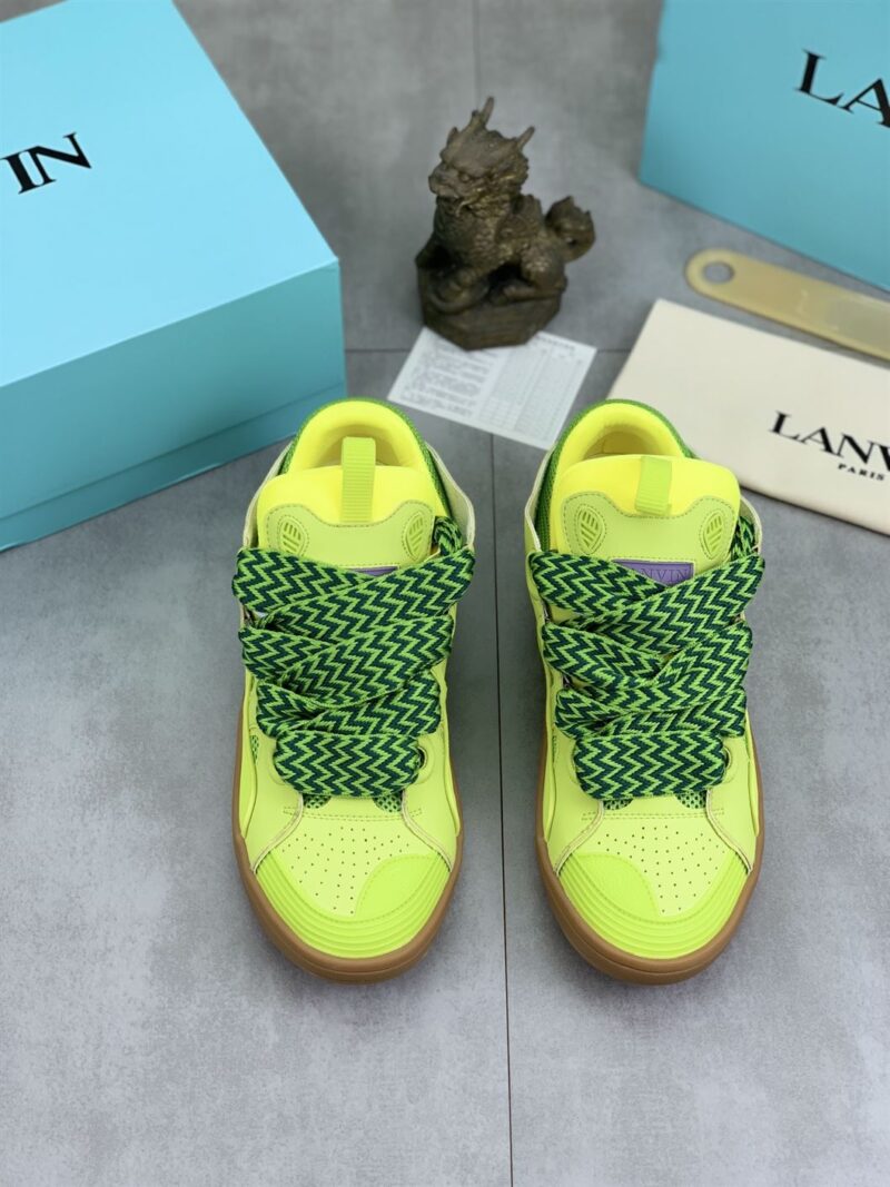 LANVIN CURB SNEAKERS GREEN - PT015