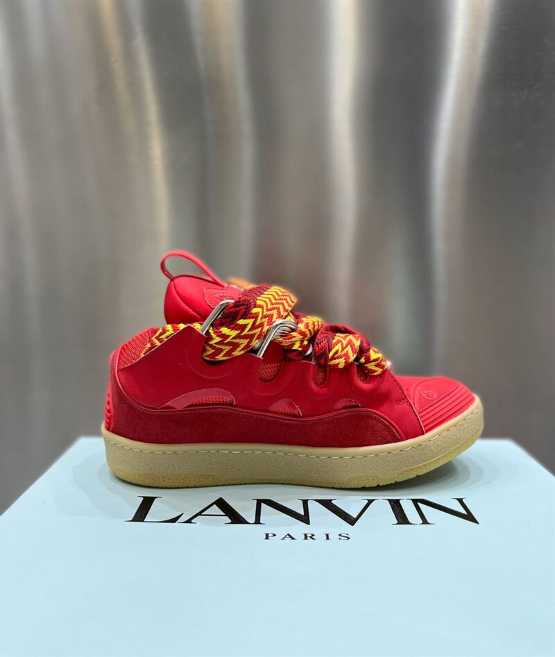 LANVIN CURB SNEAKERS POPPY RED - PT022