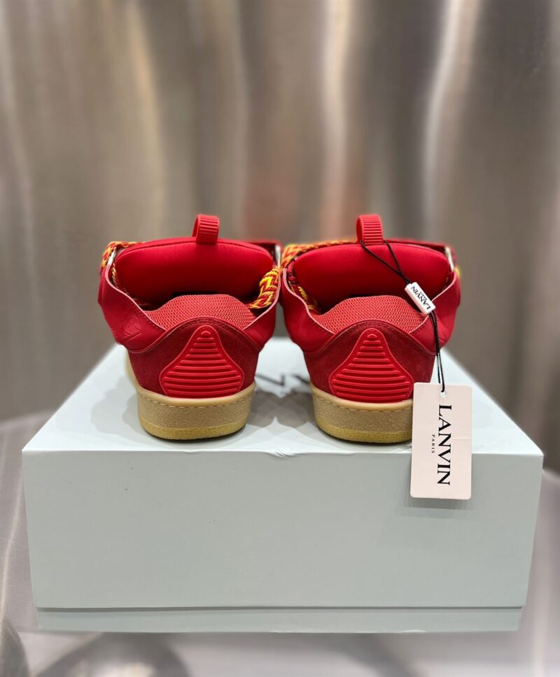 LANVIN CURB SNEAKERS POPPY RED - PT022