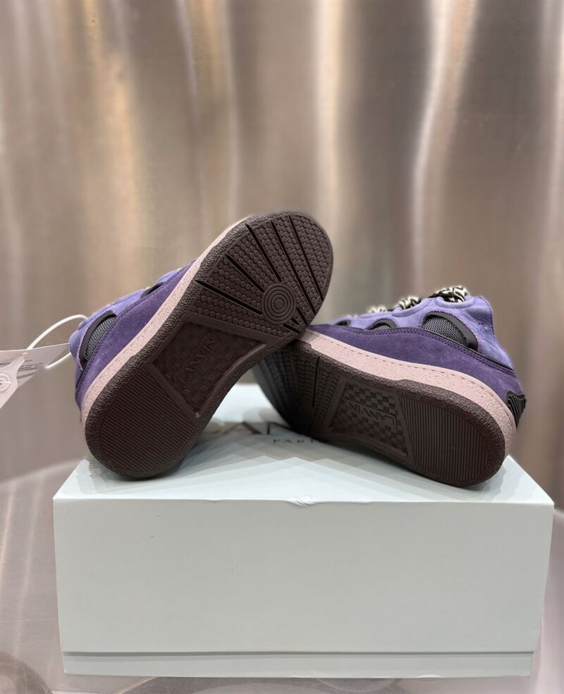 LANVIN CURB SNEAKERS PURPLE BLACK - PT017