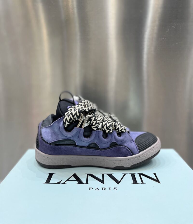 LANVIN CURB SNEAKERS PURPLE BLACK - PT017