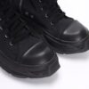 RICK OWENS DRKSHDW BLACK ABSTRACT HIGH SNEAKERS - DY039