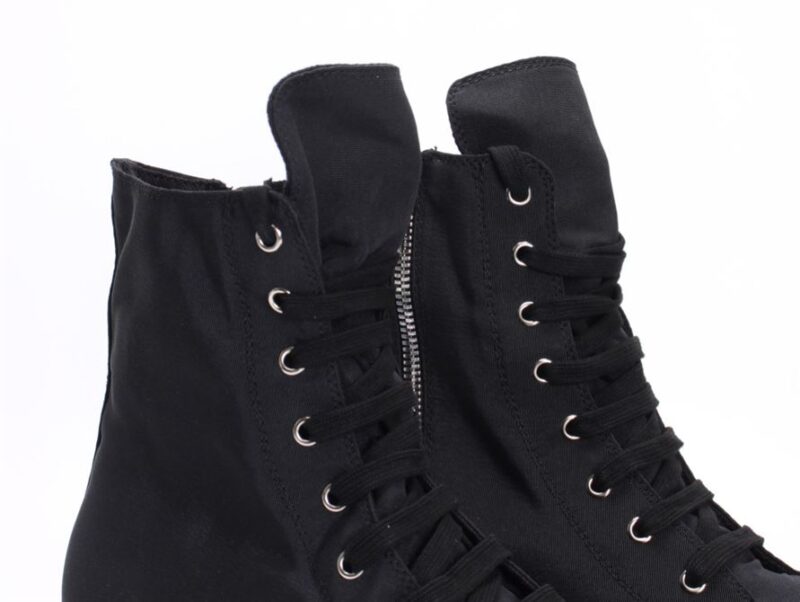 RICK OWENS DRKSHDW BLACK ABSTRACT HIGH SNEAKERS - DY039