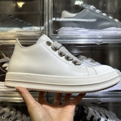 RICK OWENS JUMBO LACED SNEAKERS TRIPLE OFF-WHITE - DY042