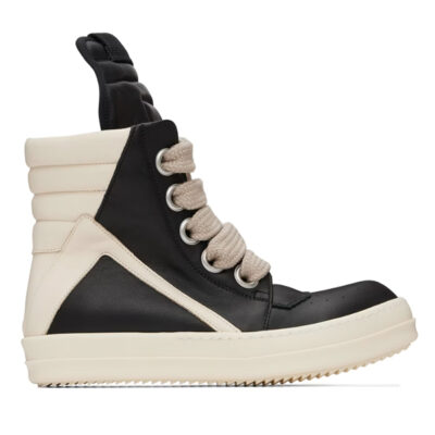 RICK OWENS PORTERVILLE JUMBO LACED GEOBASKET SNEAKERS - DY036