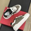 VALENTINO ONE STUD XL LOW-TOP SNEAKER IN NAPPA LEATHER AND JACQUARD TOILE ICONOGRAPHE TECHNICAL FABRIC - TM011