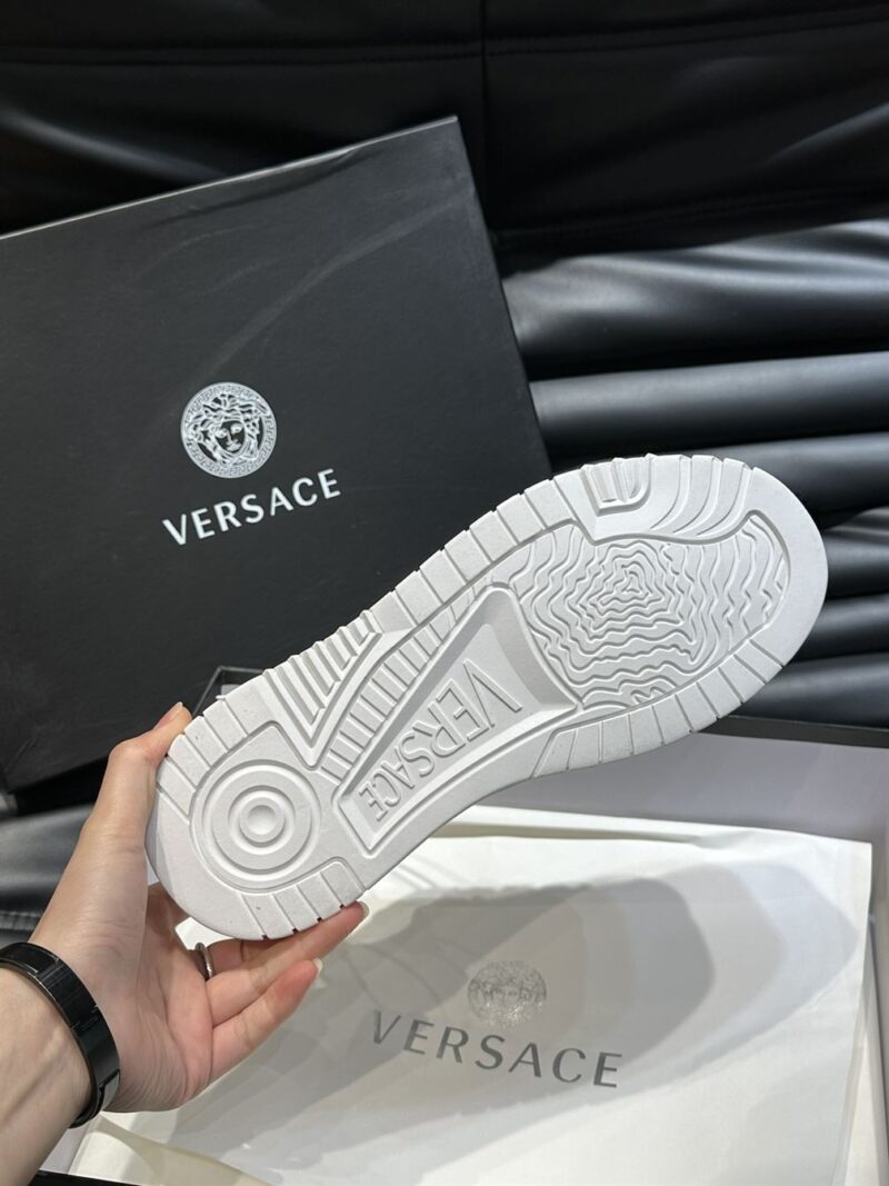 VERSACE METALLIC GRECA ODISSEA SNEAKERS SILVER - UH005