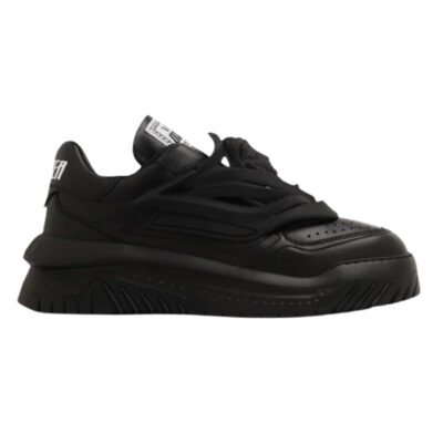 VERSACE ODISSEA BLACK TRAINER SNEAKERS - UH039