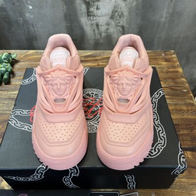 VERSACE ODISSEA PINK TRAINER SNEAKERS - UH042